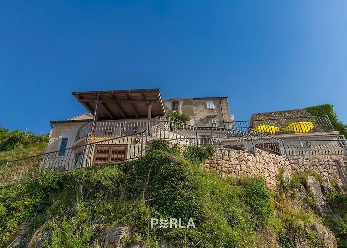 House Bella Mare With Sea View 50m From The In A Quiet Location In On Krk Island Vrbnik (Primorje-Gorski Kotar)