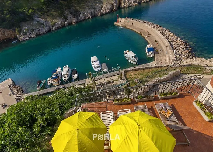 House Bella Mare With Sea View 50m From The In A Quiet Location In On Krk Island Vrbnik (Primorje-Gorski Kotar)